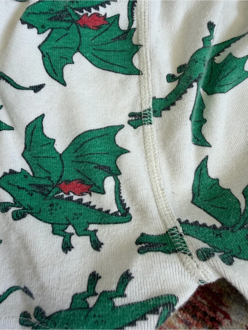 Hanna Andersson Dragon Pajama Set Size 4 Organic Cotton
